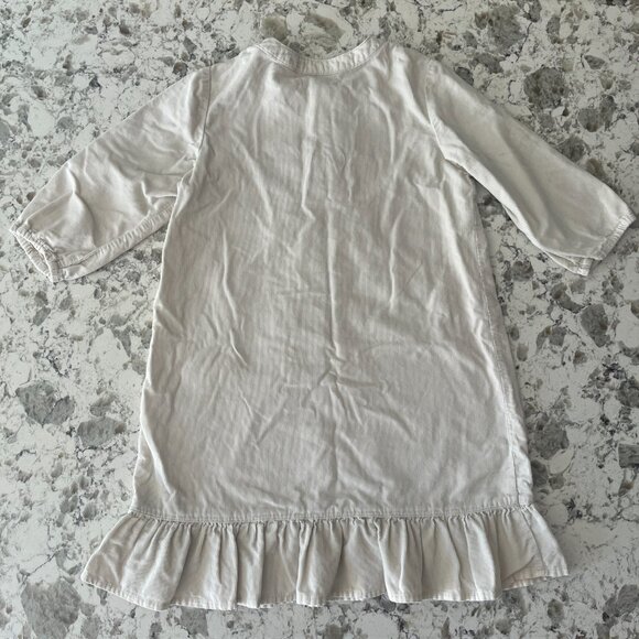 ecru corduroy dress sz 5T - Picture 5 of 6